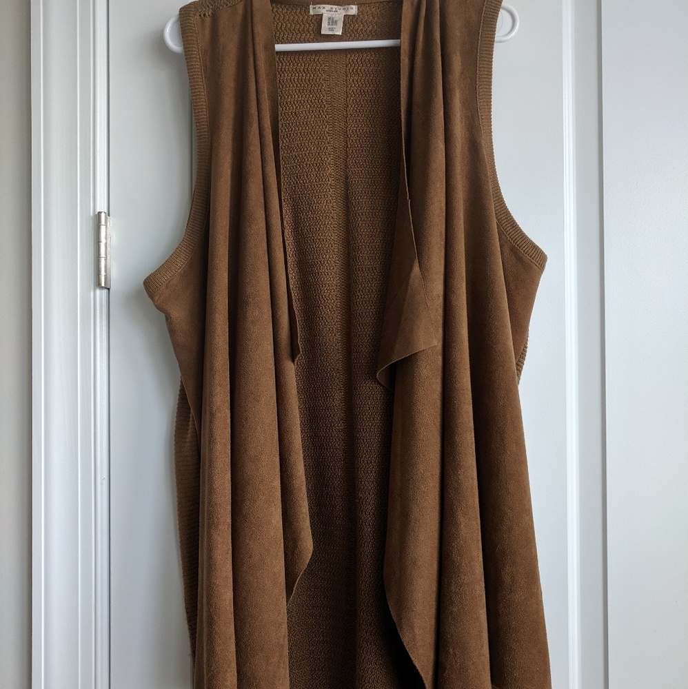 Max Studio faux suede vest
